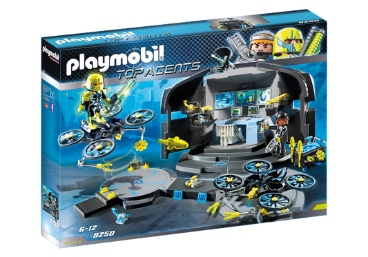 Playmobil 9250 Top Agents Dr. Drones Commando Center - plegobil