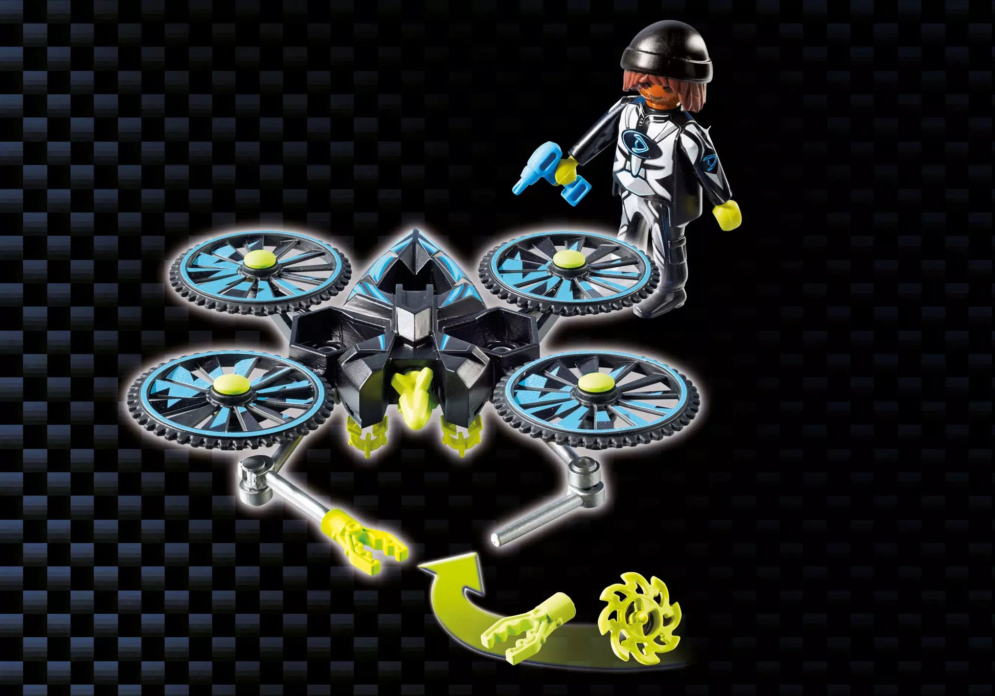 Playmobil 9250 Top Agents Dr. Drones Commando Center - plegobil