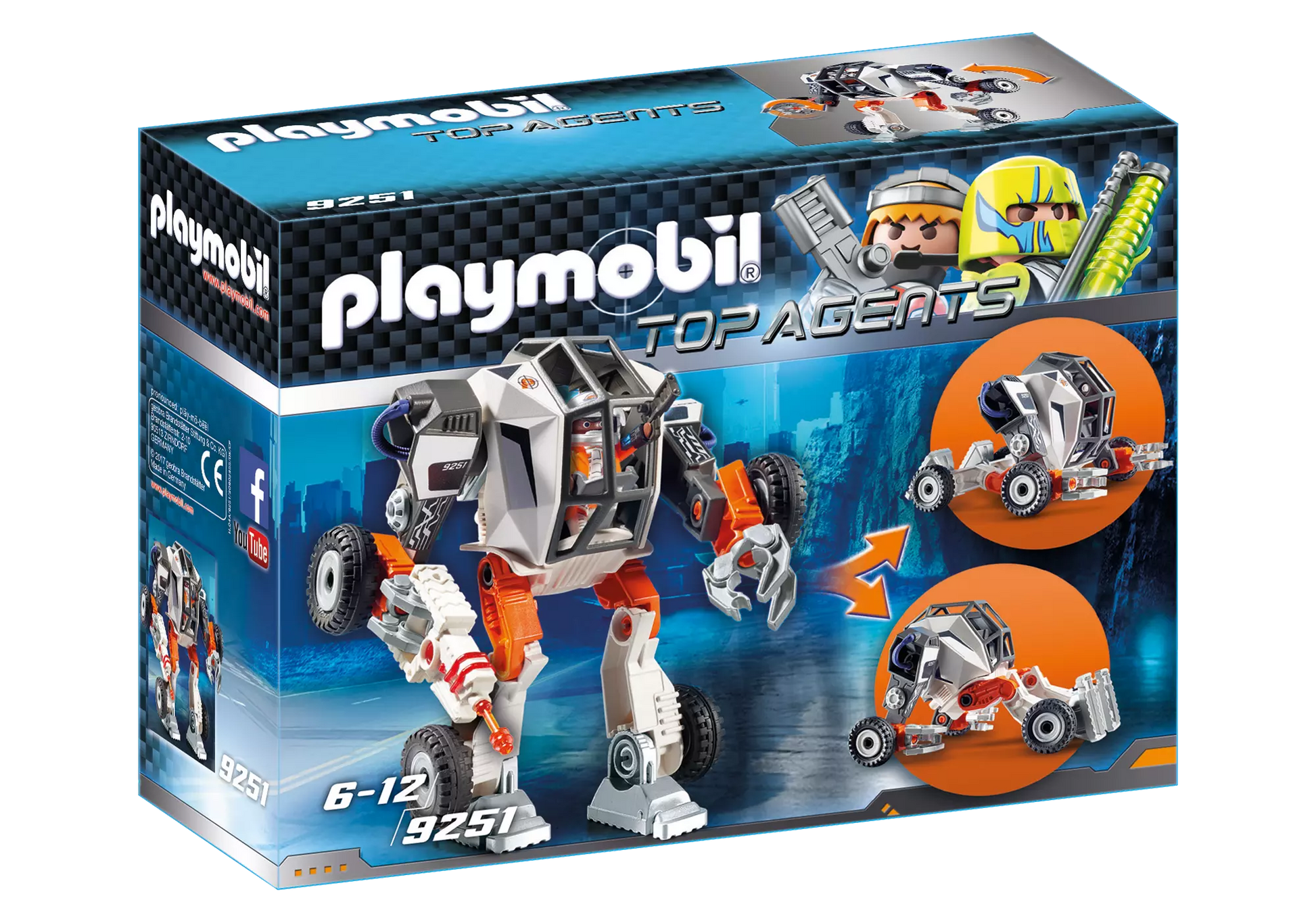 Playmobil 9251 Top Agents Agent T.E.C. Mech - plegobil