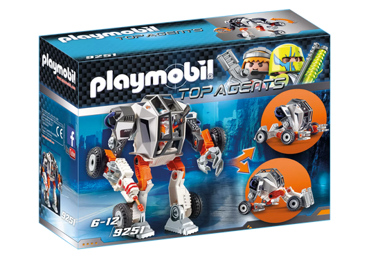 Playmobil 9251 Top Agents Agent T.E.C. Mech - plegobil