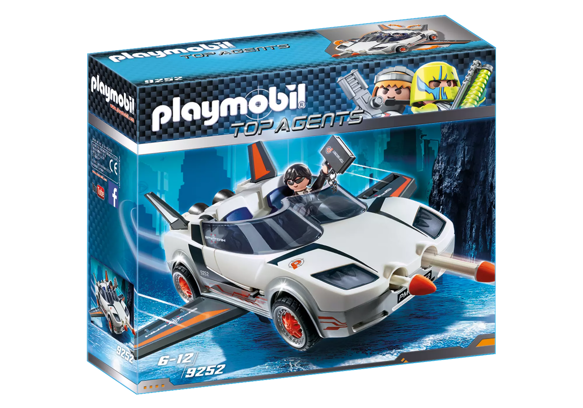 Playmobil 9252 Top Agents Agent Ps Spy Racer - plegobil