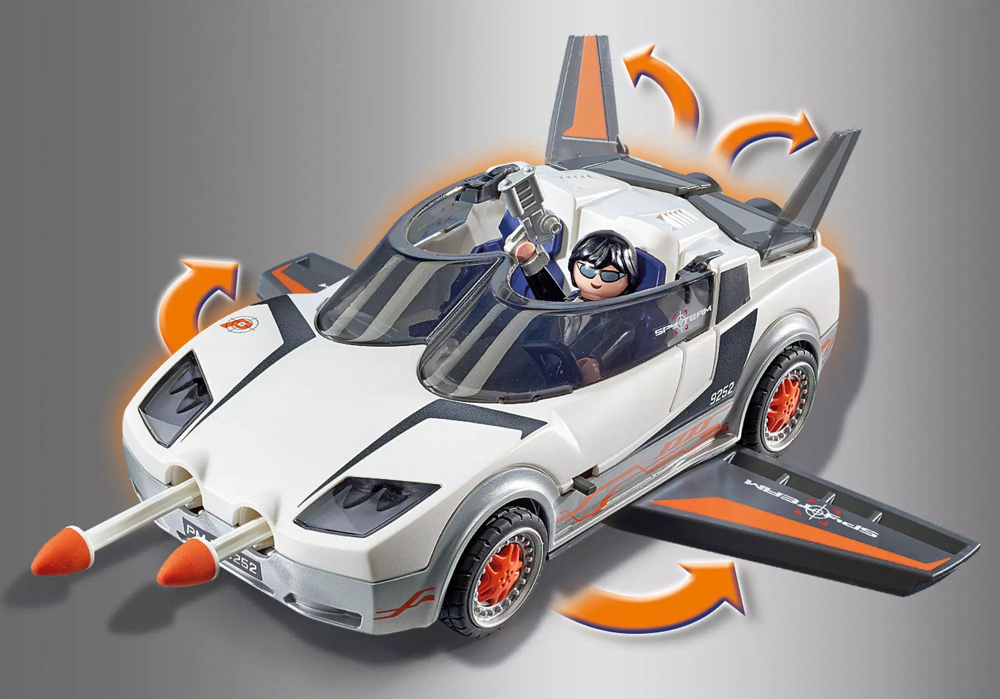 Playmobil 9252 Top Agents Agent Ps Spy Racer - plegobil