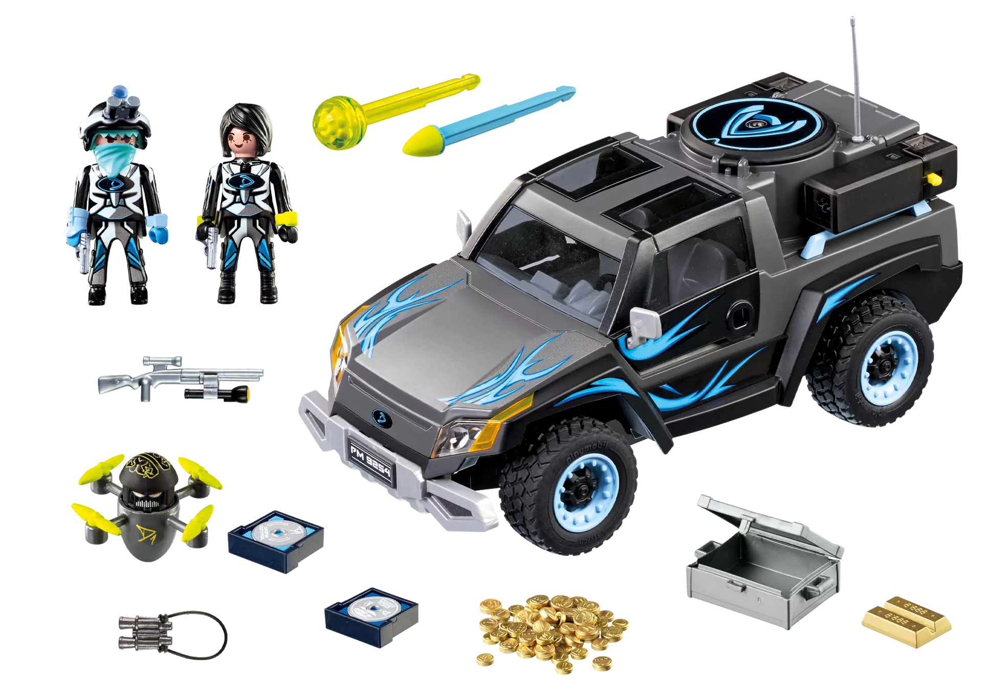 Playmobil 9254 Top Agents Dr. Drone Pick-up - plegobil