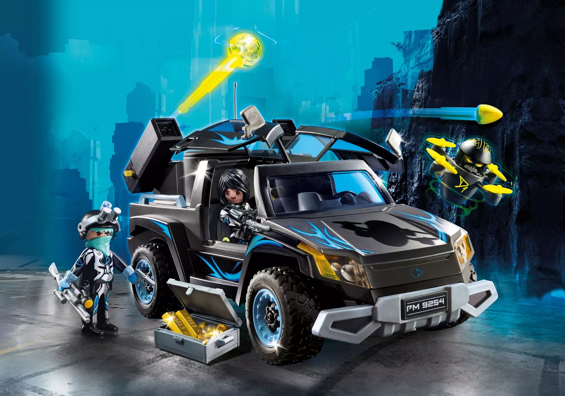 Playmobil 9254 Top Agents Dr. Drone Pick-up - plegobil