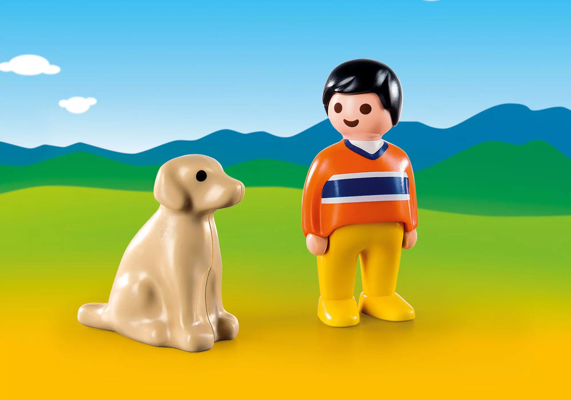Playmobil 9256 1-2-3 Mann mit Hund - plegobil