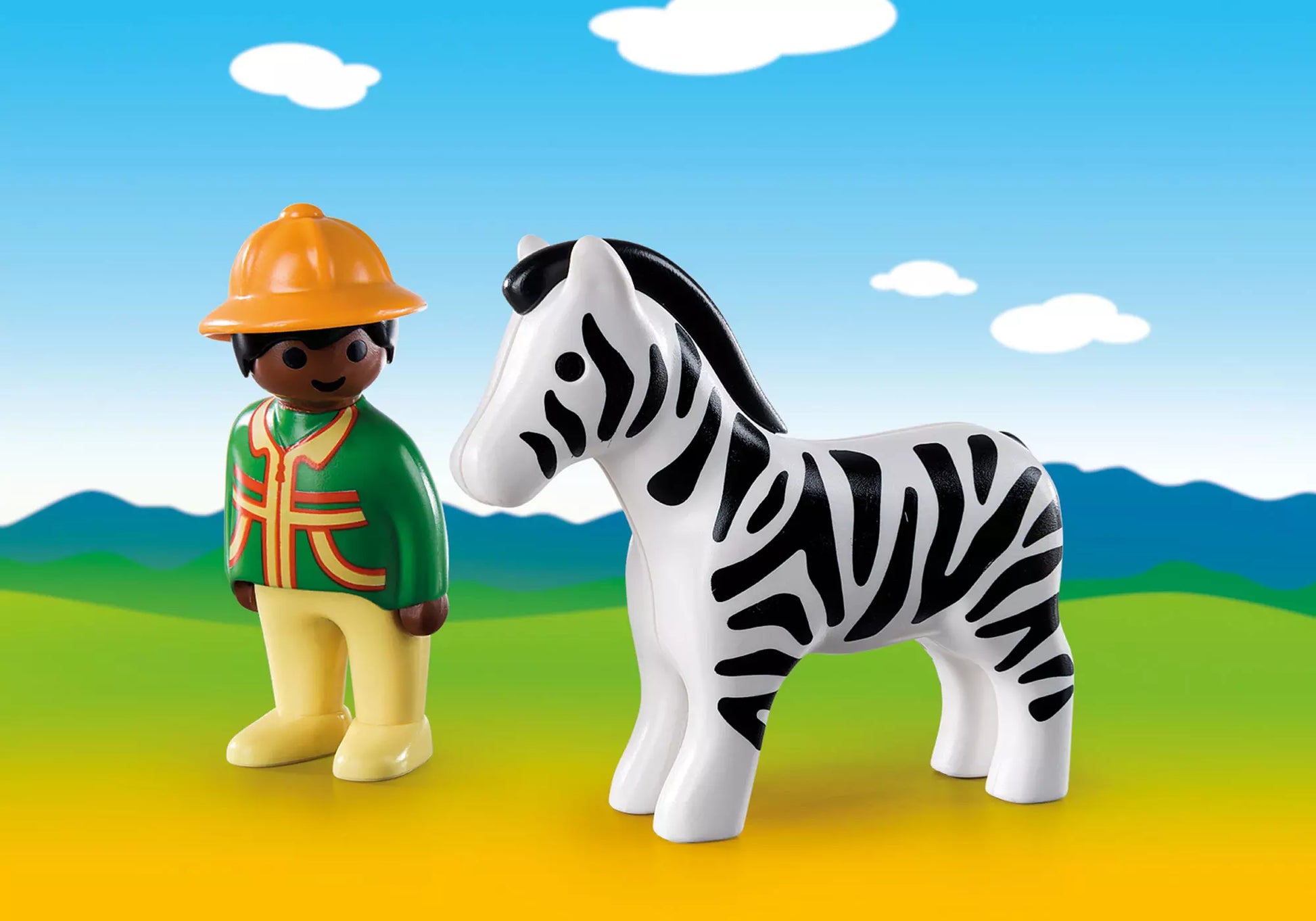 Playmobil 9257 1-2-3 Ranger mit Zebra - plegobil