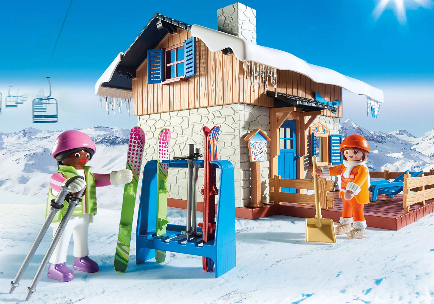 Playmobil 9280 Family Fun Skihütte - plegobil