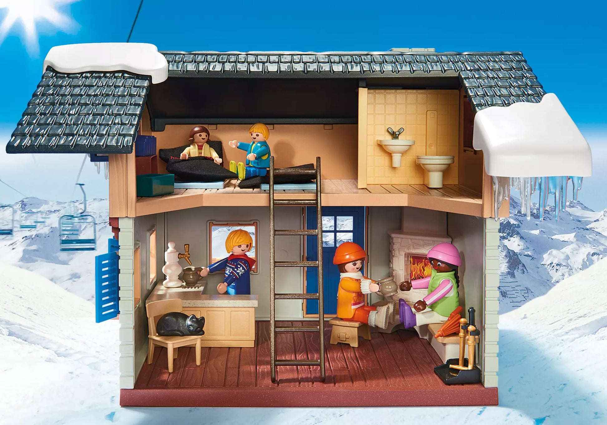 Playmobil 9280 Family Fun Skihütte - plegobil