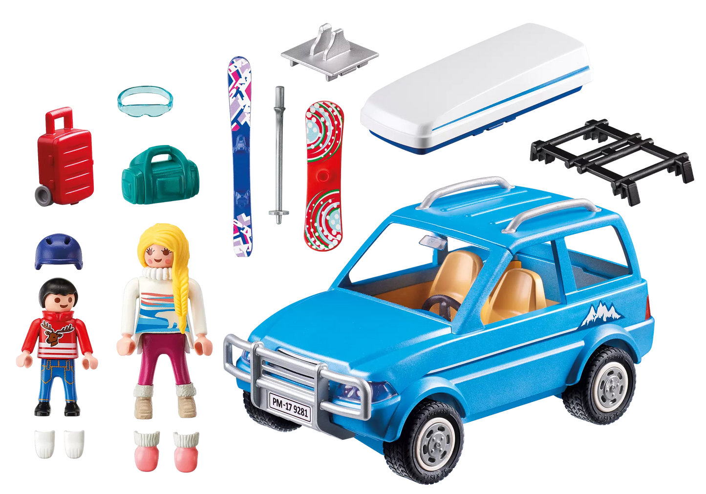 Playmobil 9281 Family Fun Auto mit Dachbox - plegobil