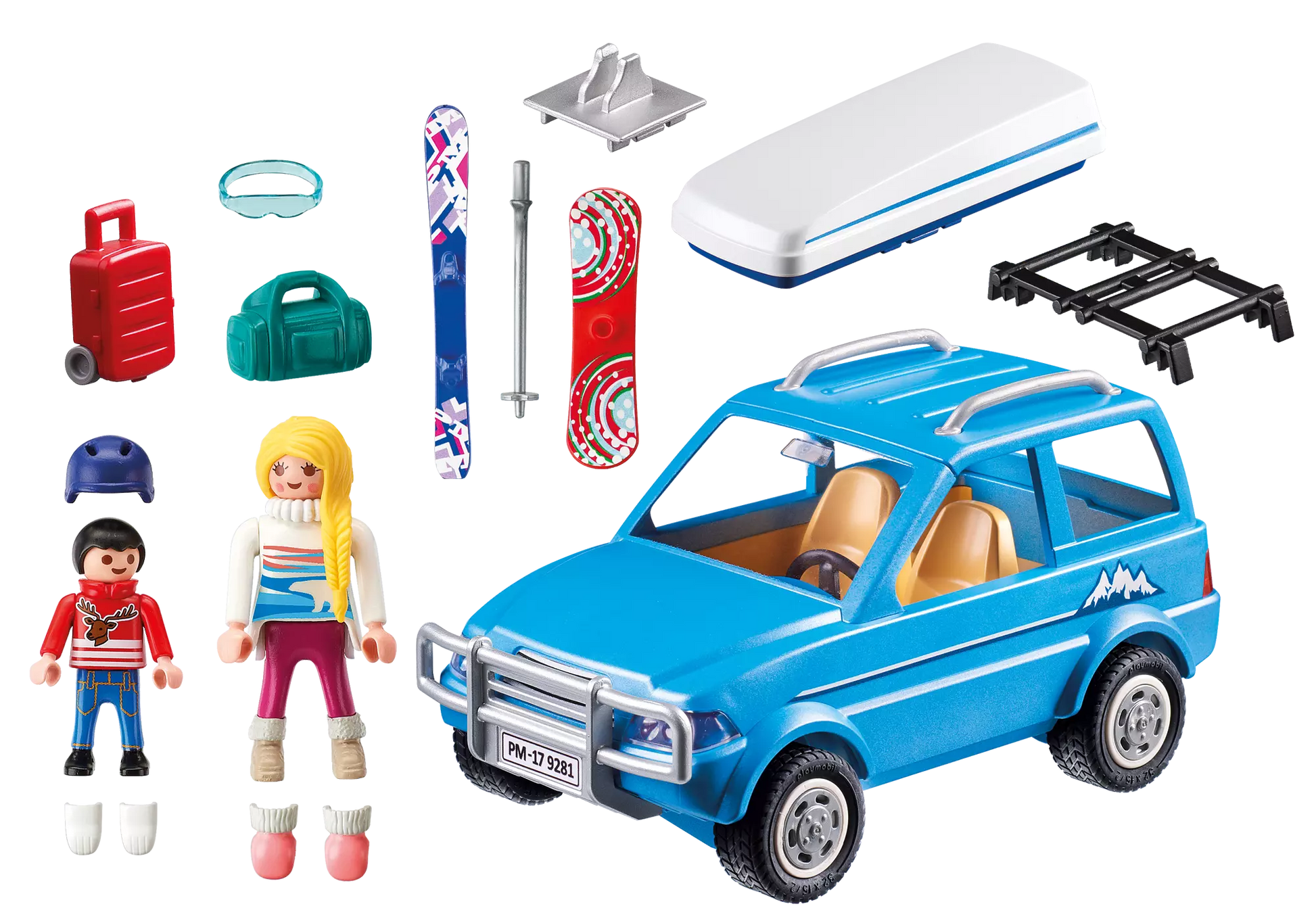 Playmobil 9281 Family Fun Auto mit Dachbox - plegobil