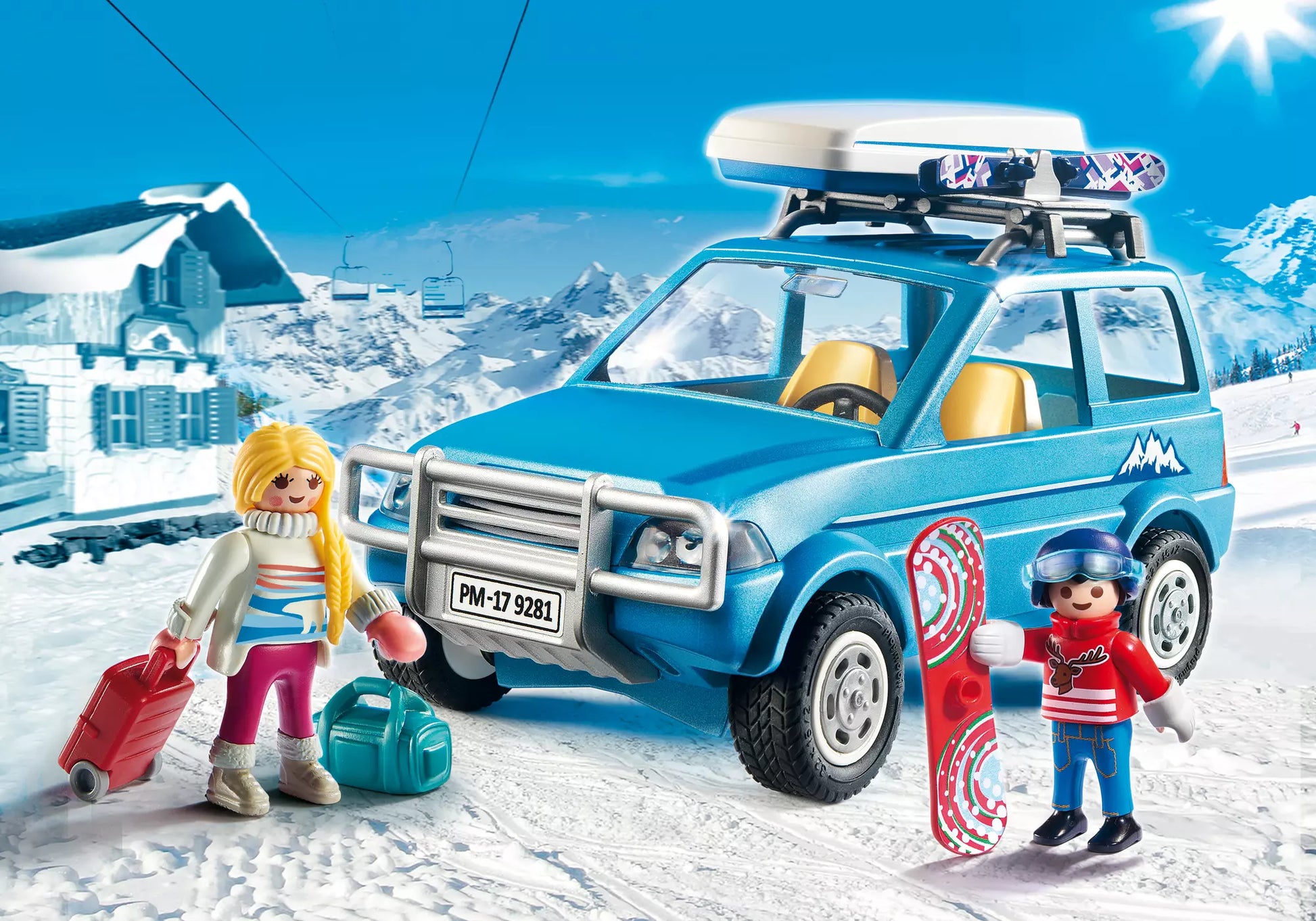 Playmobil 9281 Family Fun Auto mit Dachbox - plegobil
