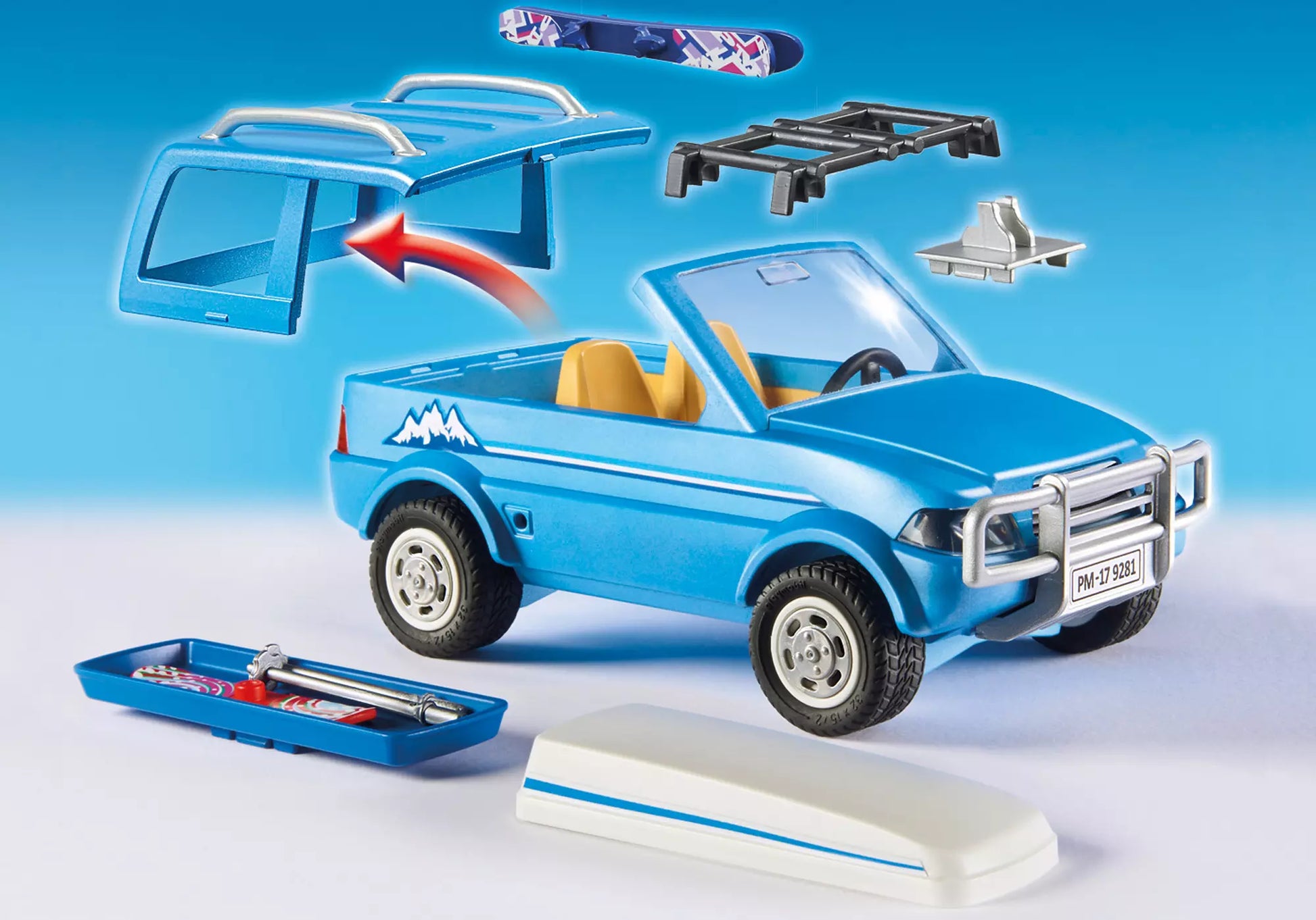 Playmobil 9281 Family Fun Auto mit Dachbox - plegobil