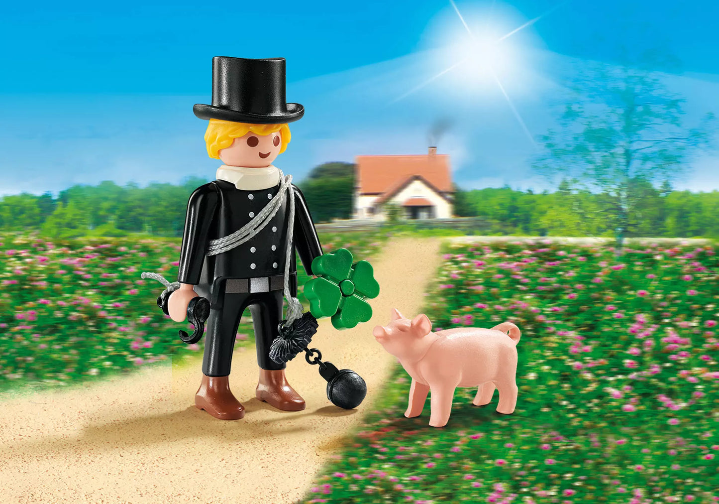 Playmobil 9296 Schornsteinfeger mit Glücksschweinchen - plegobil