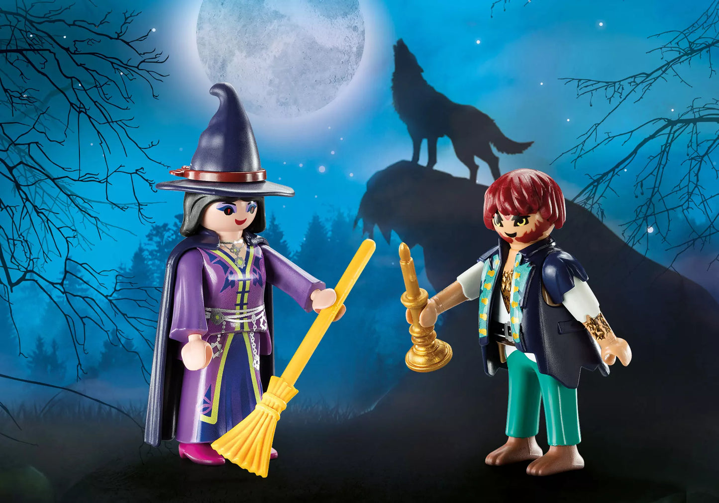 Playmobil 9309 DuoPack Hexe und Werwolf - plegobil