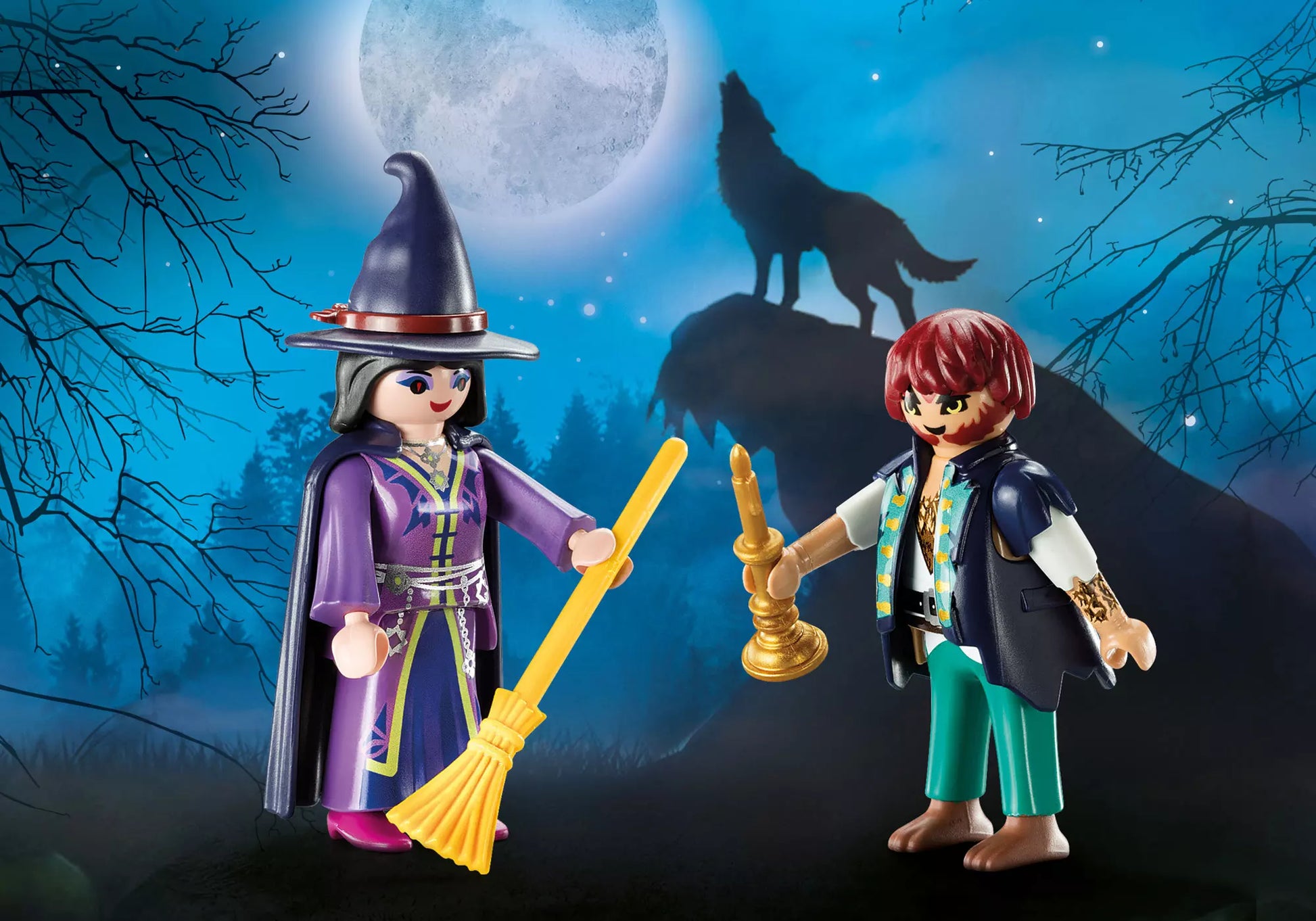 Playmobil 9309 DuoPack Hexe und Werwolf - plegobil