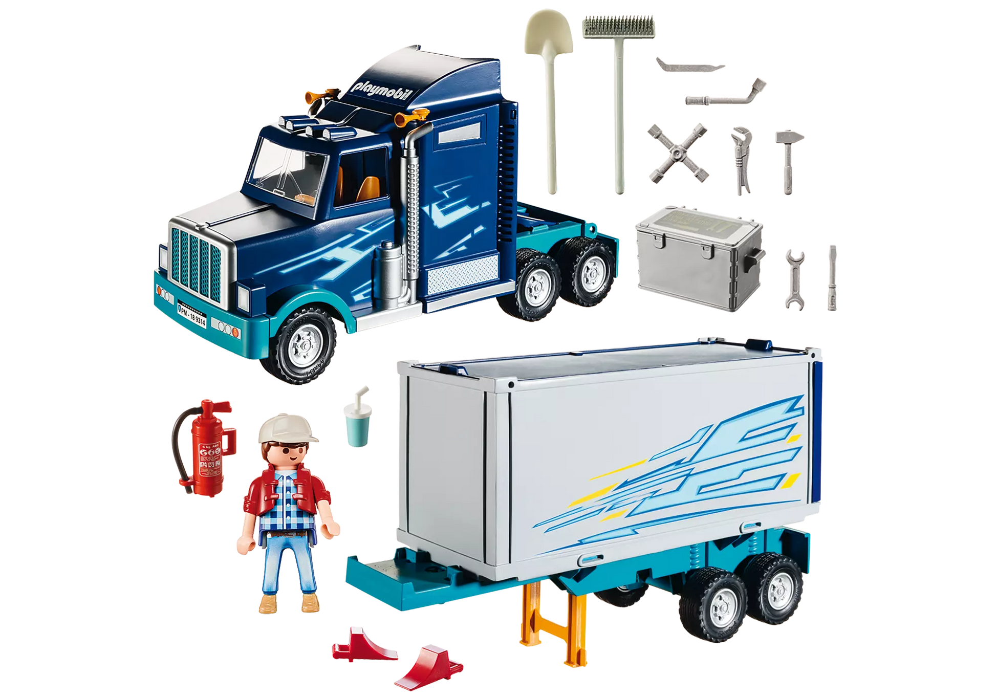 Playmobil 9314 City Action Amerikanischer Big Rig Truck - plegobil