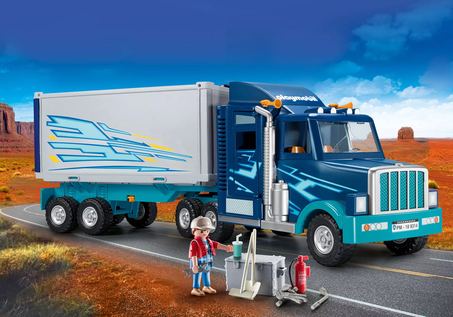 Playmobil 9314 City Action Amerikanischer Big Rig Truck - plegobil