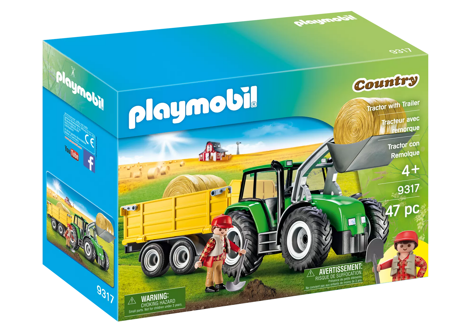 Playmobil 9317 Country Traktor mit Anhänger - plegobil