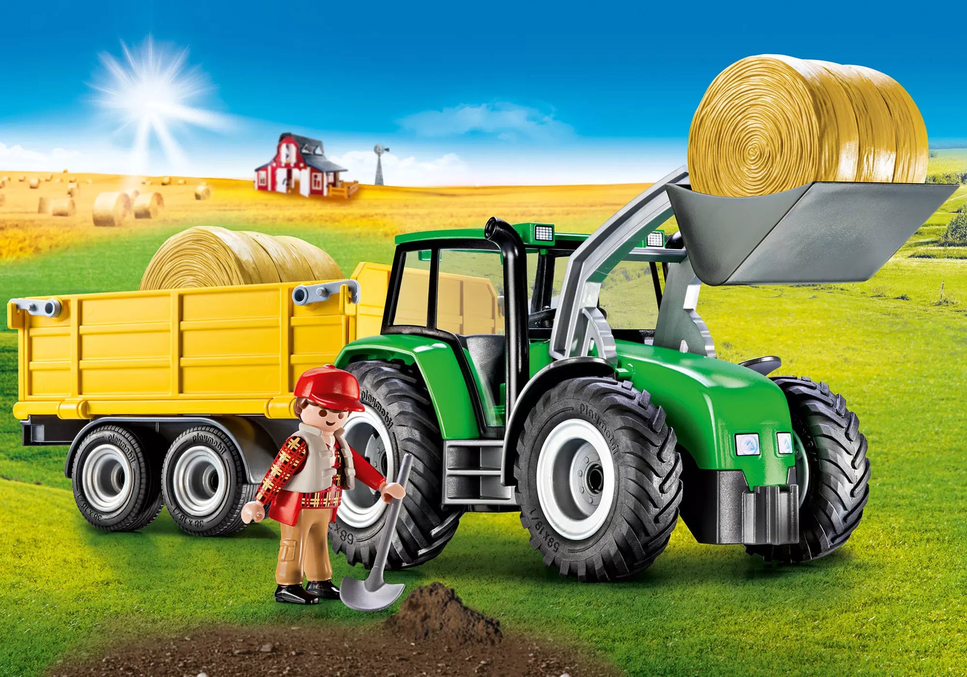 Playmobil 9317 Country Traktor mit Anhänger - plegobil