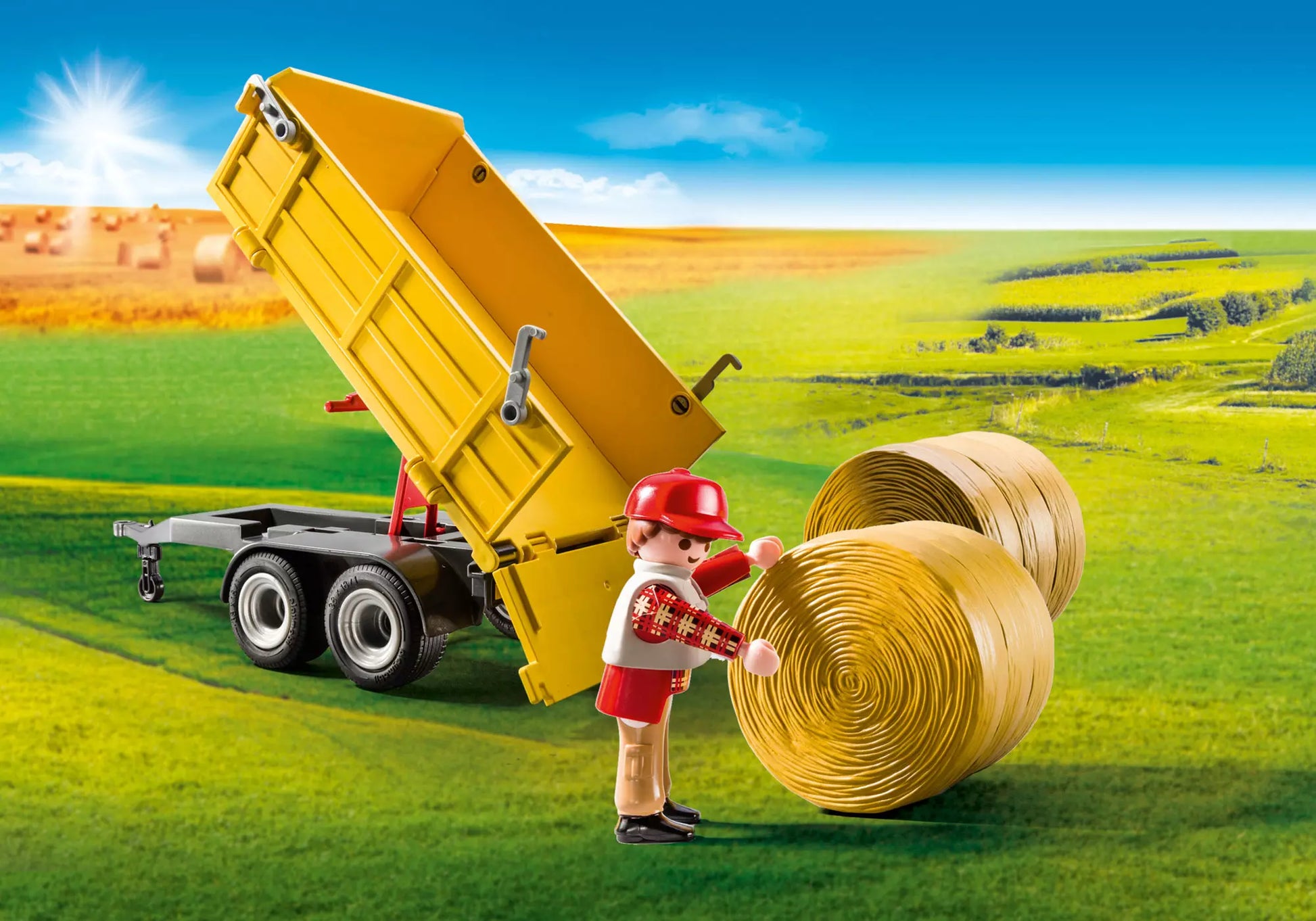 Playmobil 9317 Country Traktor mit Anhänger - plegobil