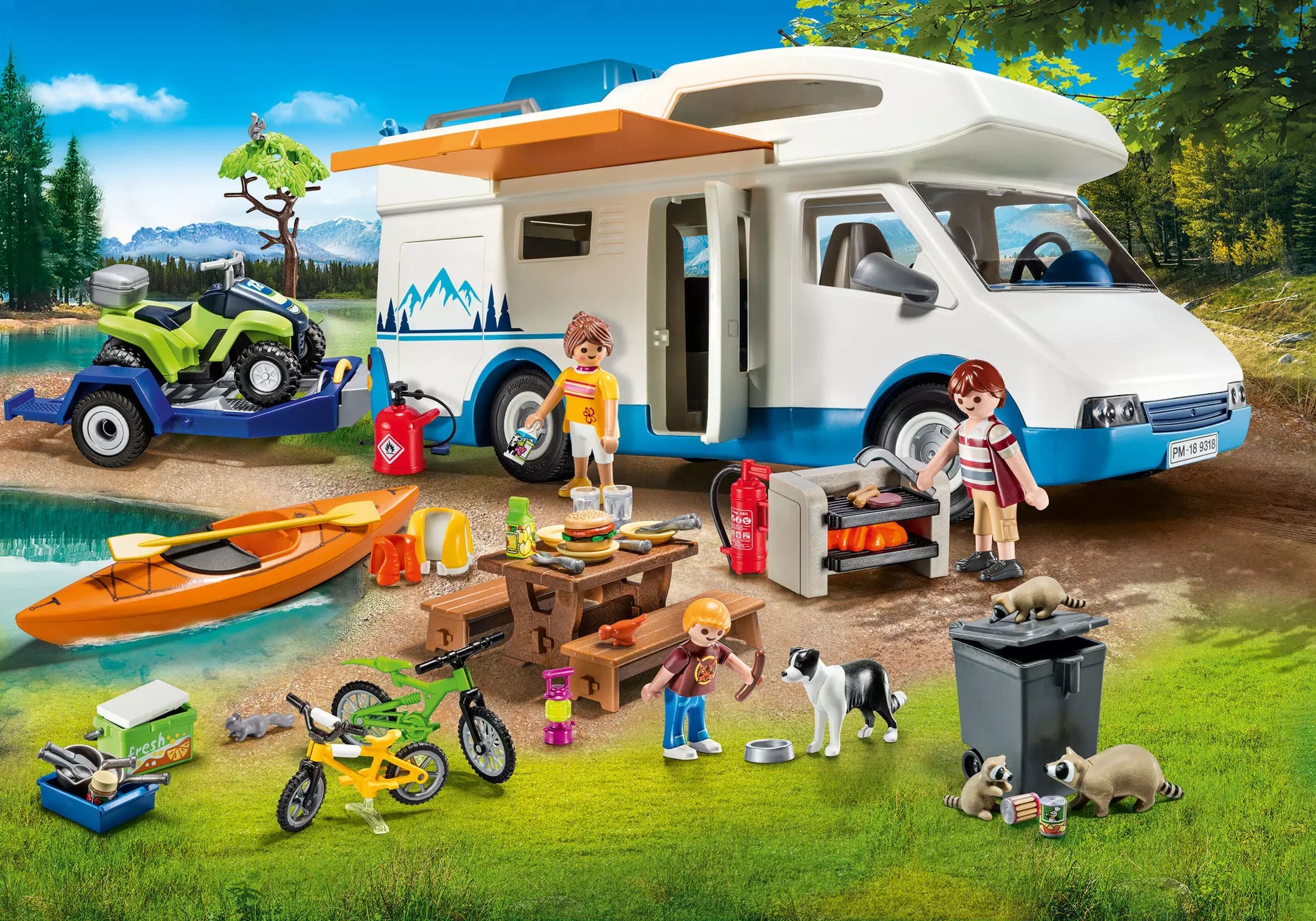 Playmobil 9318 Family Fun Camping Set Wohnmobil - plegobil