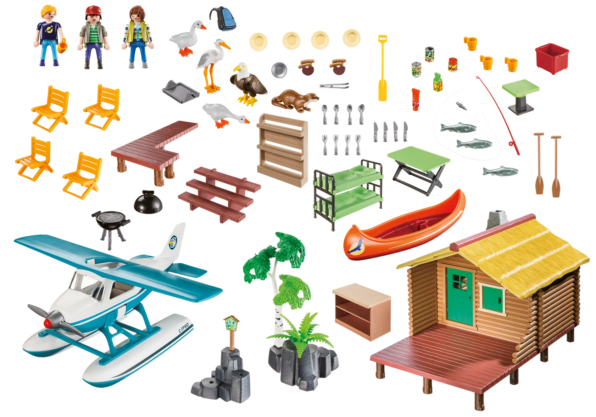 Playmobil 9320 Wild Life Abenteuerurlaub an der Seehütte - plegobil