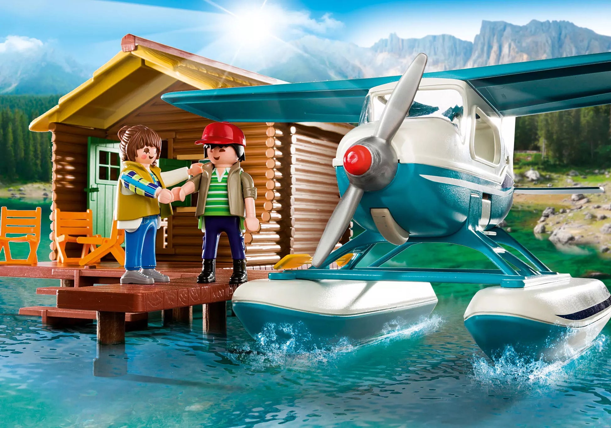 Playmobil 9320 Wild Life Abenteuerurlaub an der Seehütte - plegobil