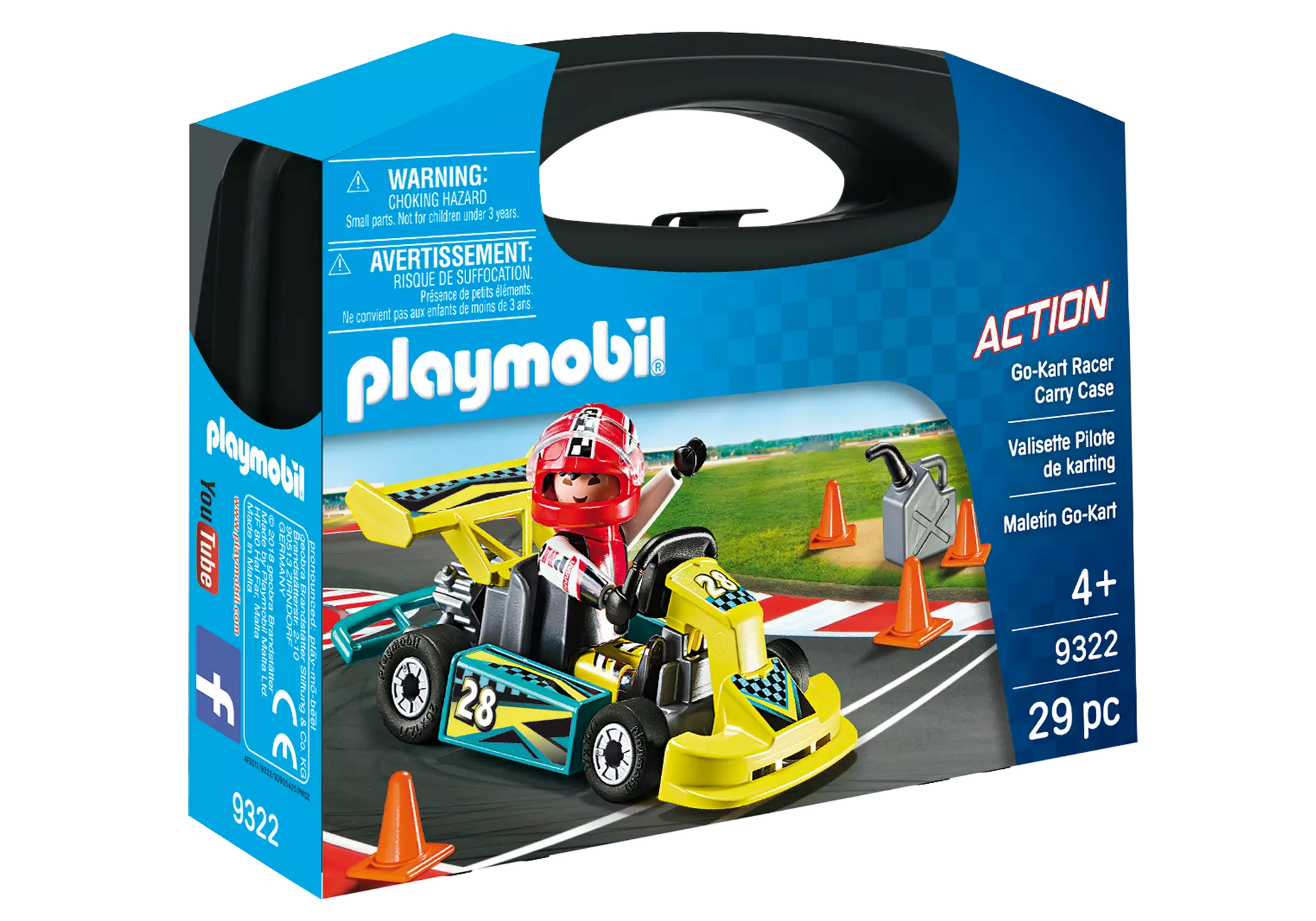 Playmobil 9322 Action Carry Case Go-Kart Racer - plegobil