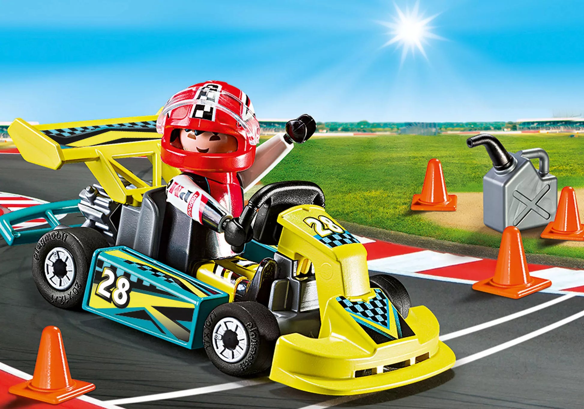Playmobil 9322 Action Carry Case Go-Kart Racer - plegobil