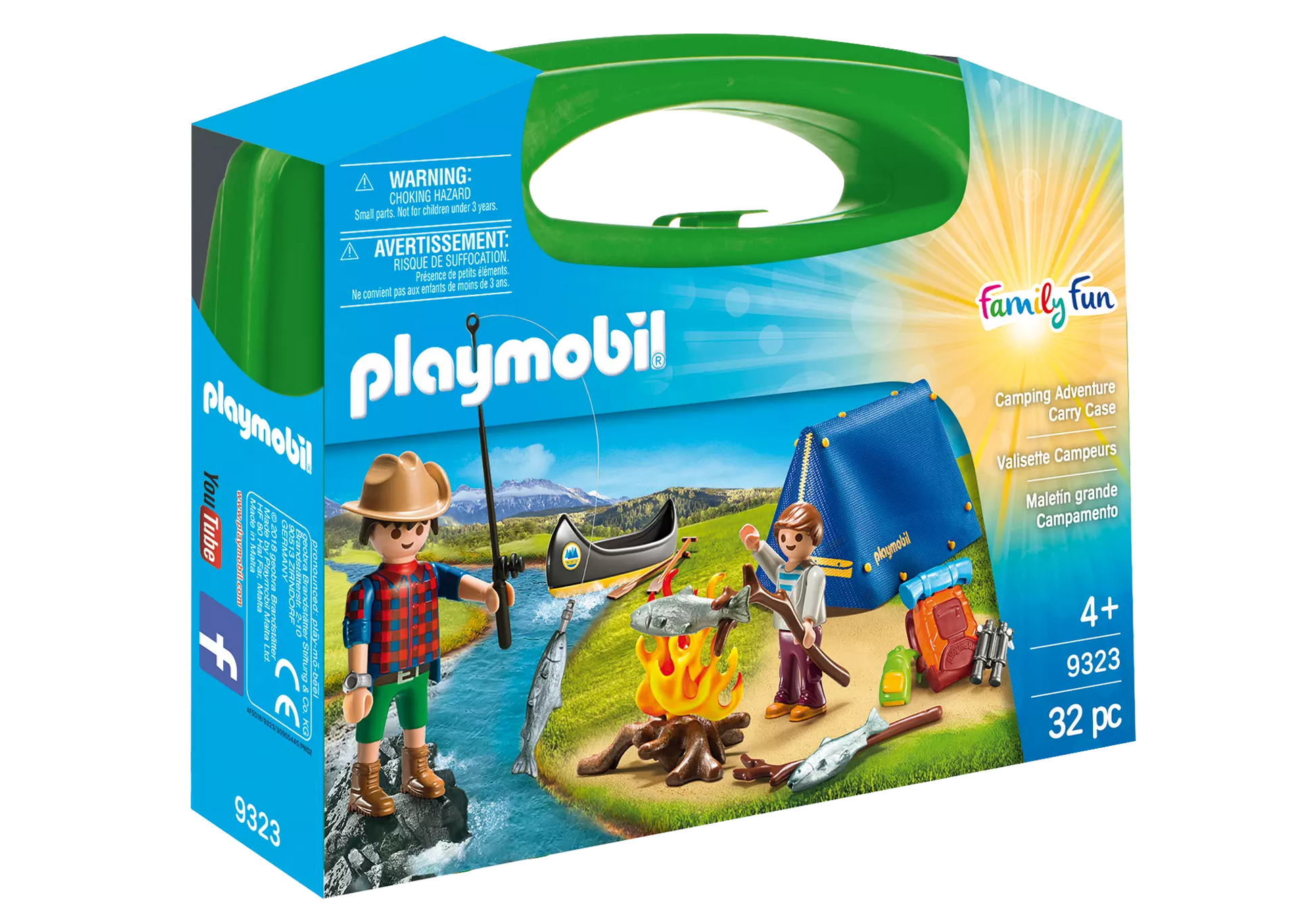 Playmobil 9323 Family Fun Carry Case Camping Adventure - plegobil