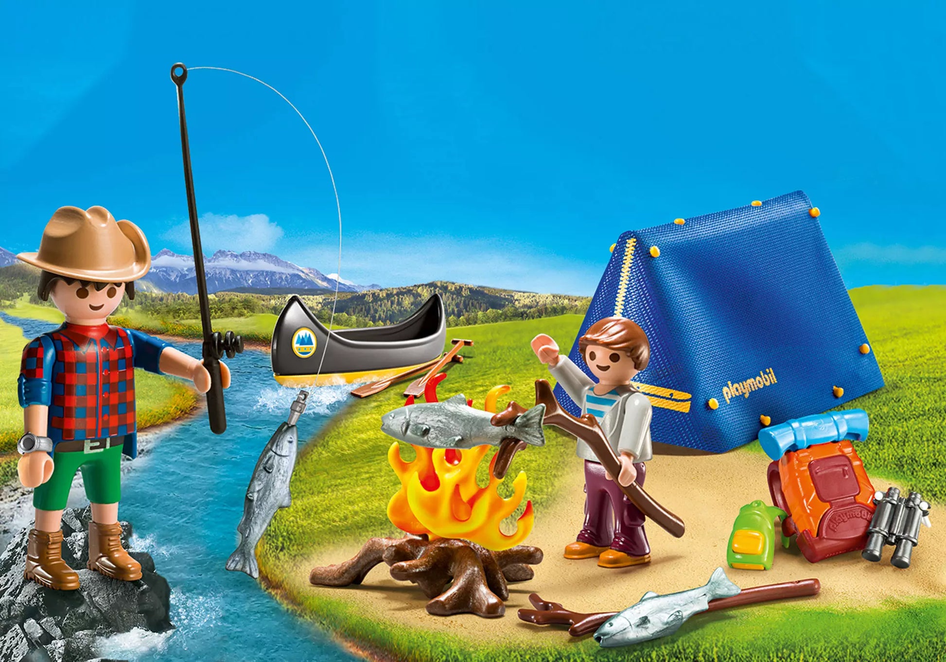 Playmobil 9323 Family Fun Carry Case Camping Adventure - plegobil