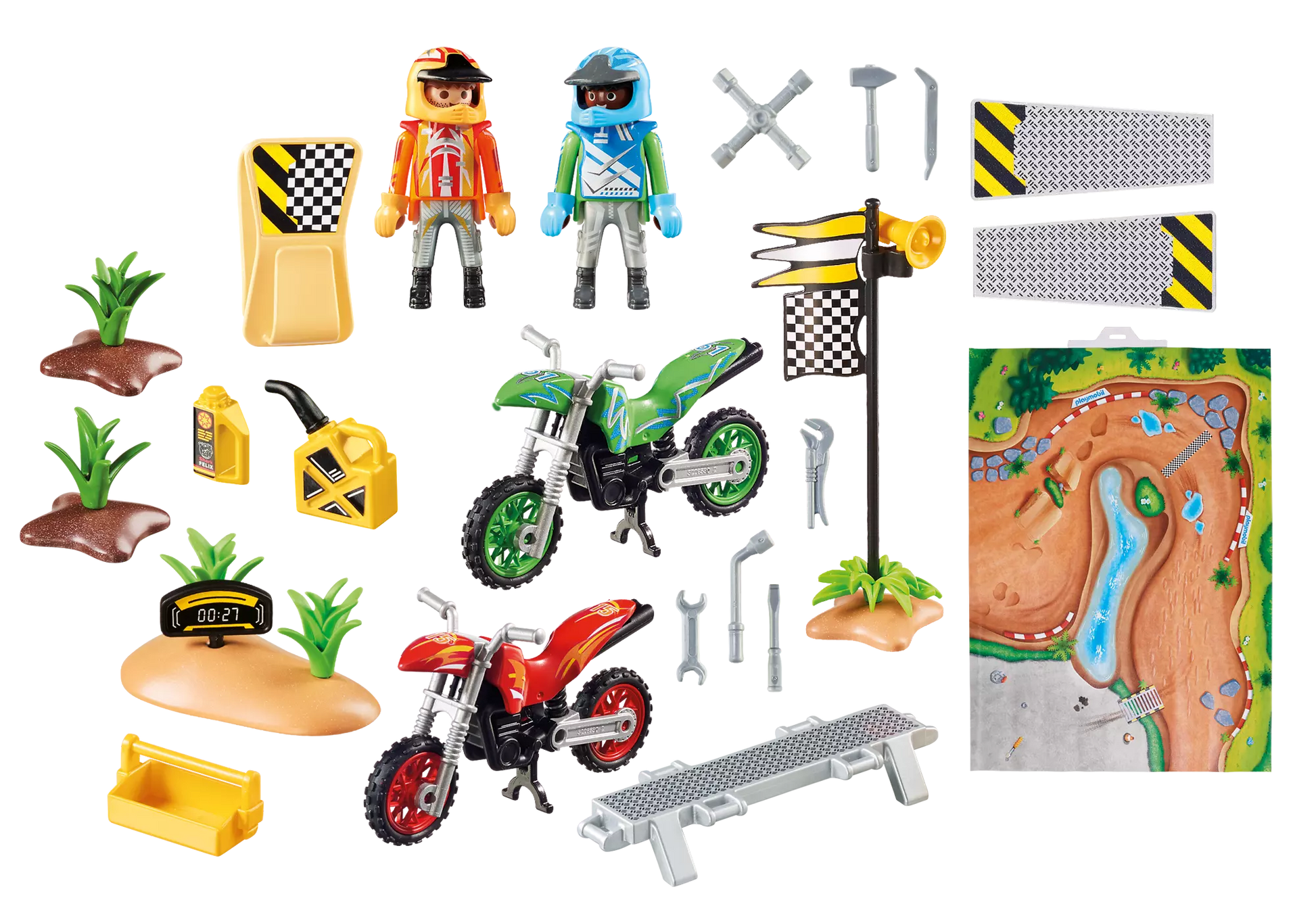 Playmobil 9329 Play Map Motocross - plegobil