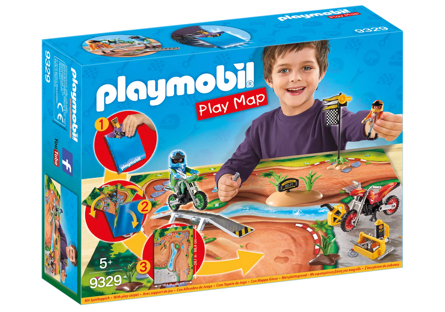 Playmobil 9329 Play Map Motocross - plegobil