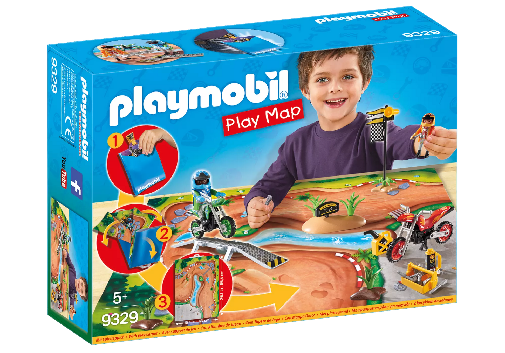 Playmobil 9329 Play Map Motocross - plegobil