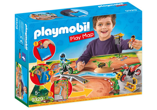 Playmobil 9329 Play Map Motocross - plegobil