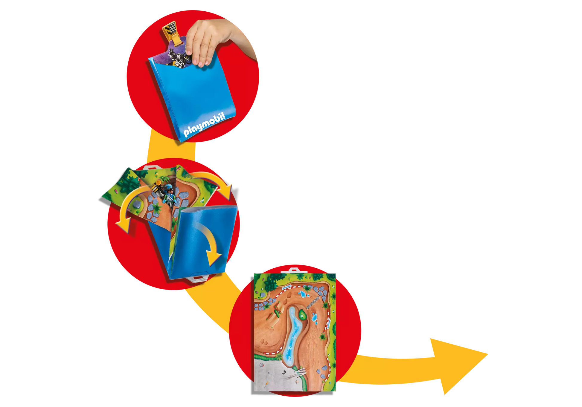 Playmobil 9329 Play Map Motocross - plegobil