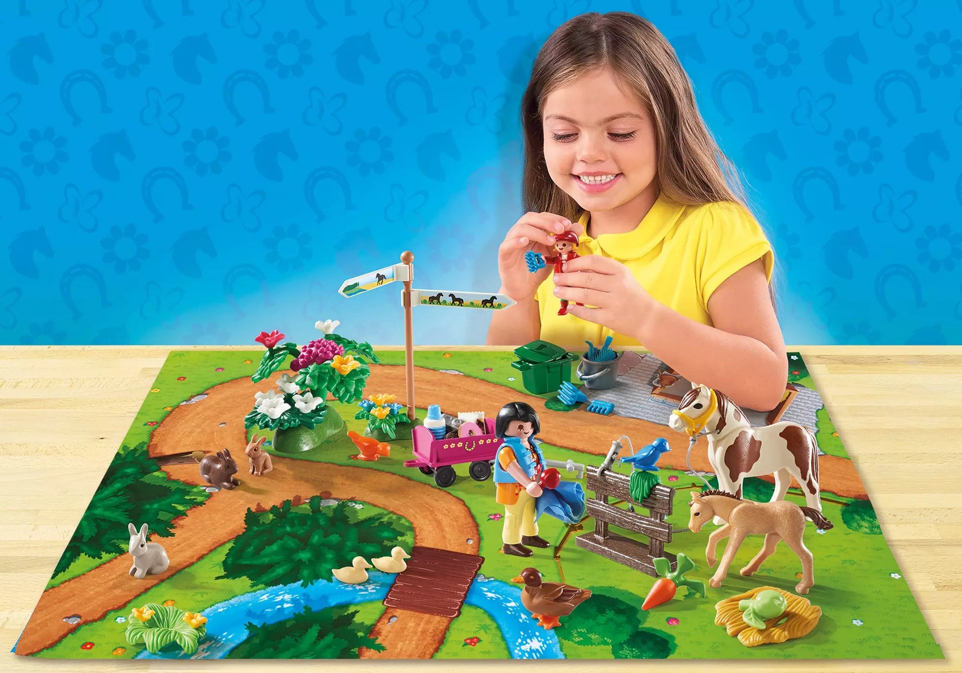 Playmobil 9331 Play Map Ponyausflug - plegobil