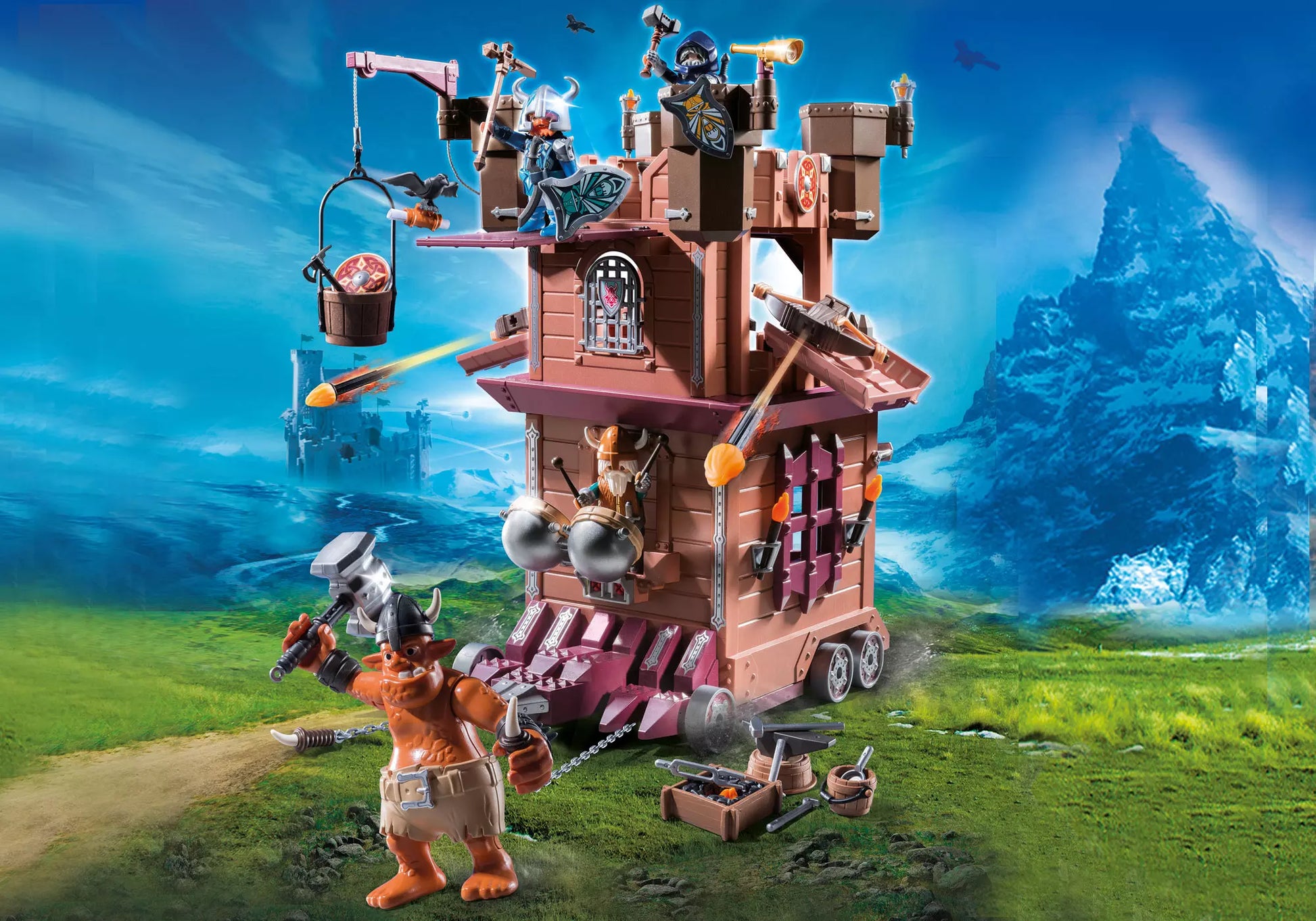 Playmobil 9340 Knights Mobile Zwergenfestung - plegobil