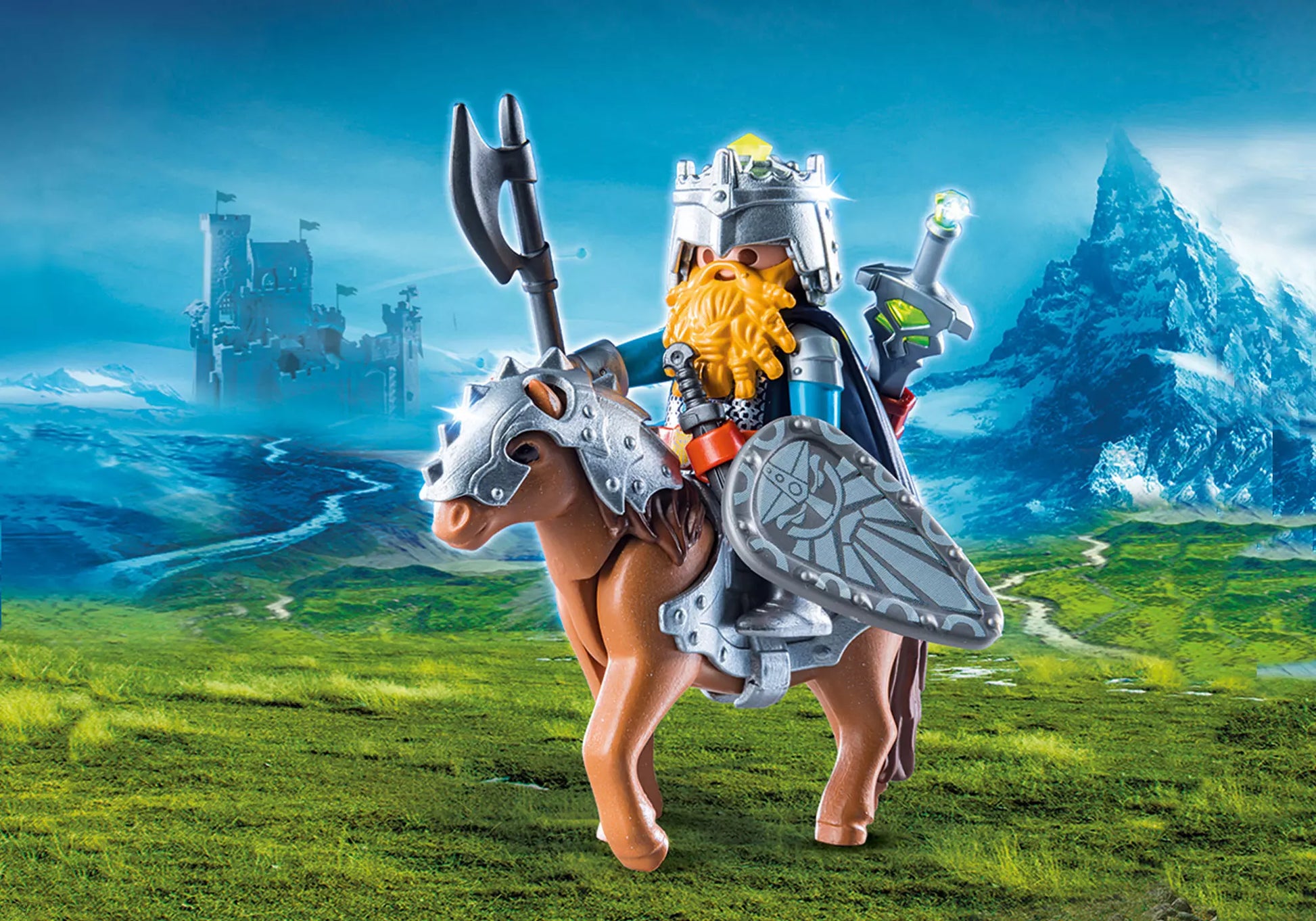 Playmobil 9345 Special Plus Zwerg und Pony mit Rüstung - plegobil