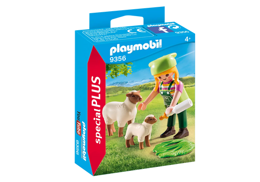 Playmobil 9356 Special Plus Bäuerin mit Schäfchen - plegobil