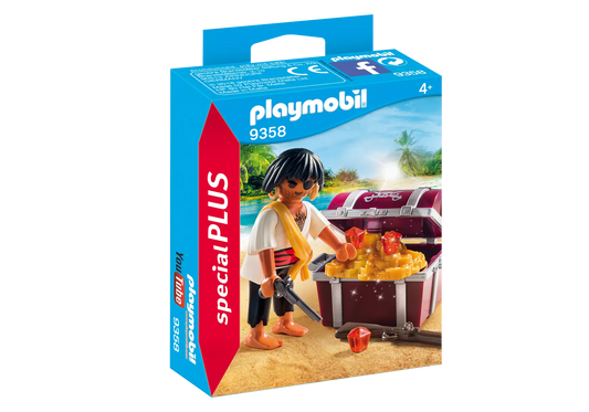 Playmobil 9358 Special Plus Pirat mit Schatzkiste - plegobil