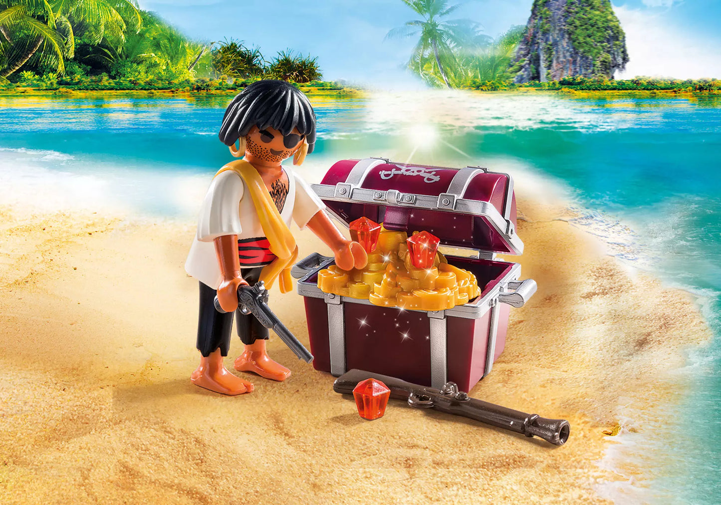Playmobil 9358 Special Plus Pirat mit Schatzkiste - plegobil