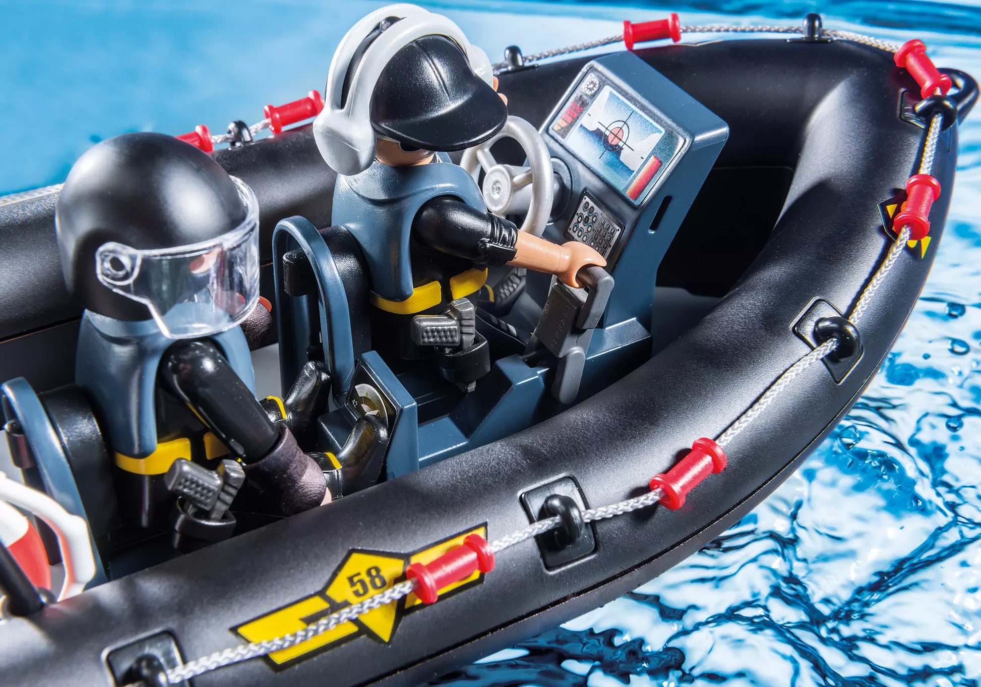 Playmobil 9362 City Action SEK-Schlauchboot - plegobil
