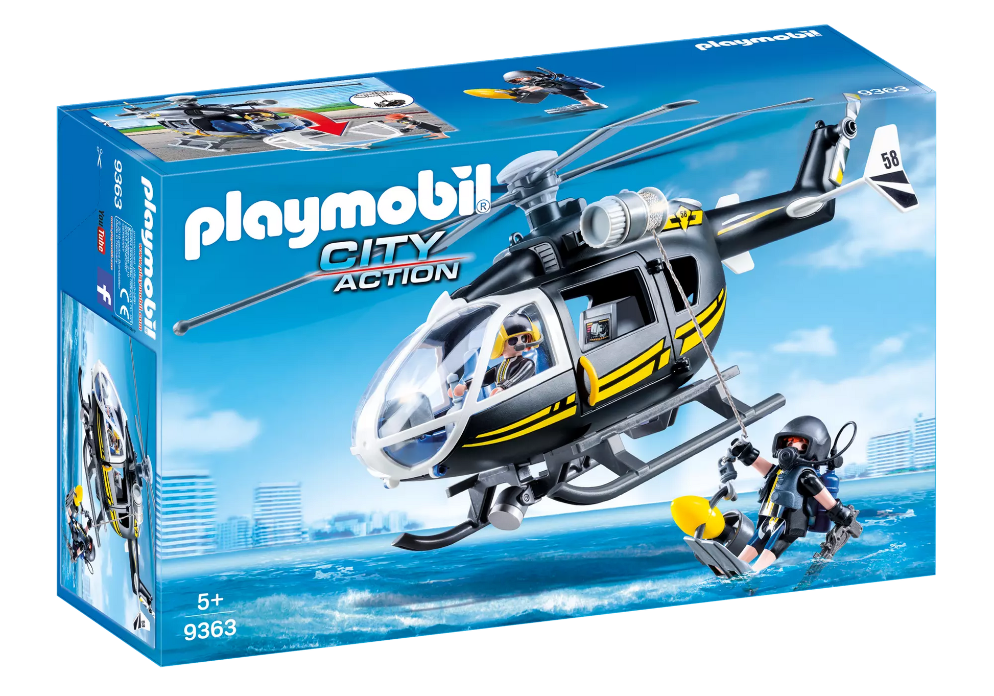 Playmobil 9363 City Action SEK-Helikopter - plegobil