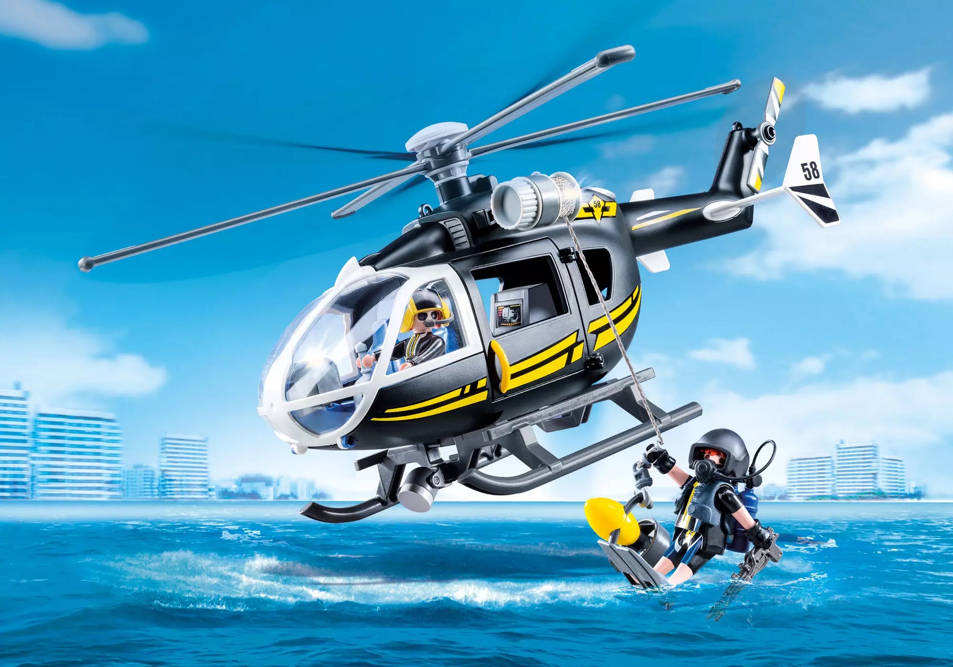 Playmobil 9363 City Action SEK-Helikopter - plegobil