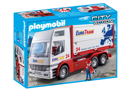 Playmobil 9370 City Action Lastwagen Euro Trans Container - plegobil