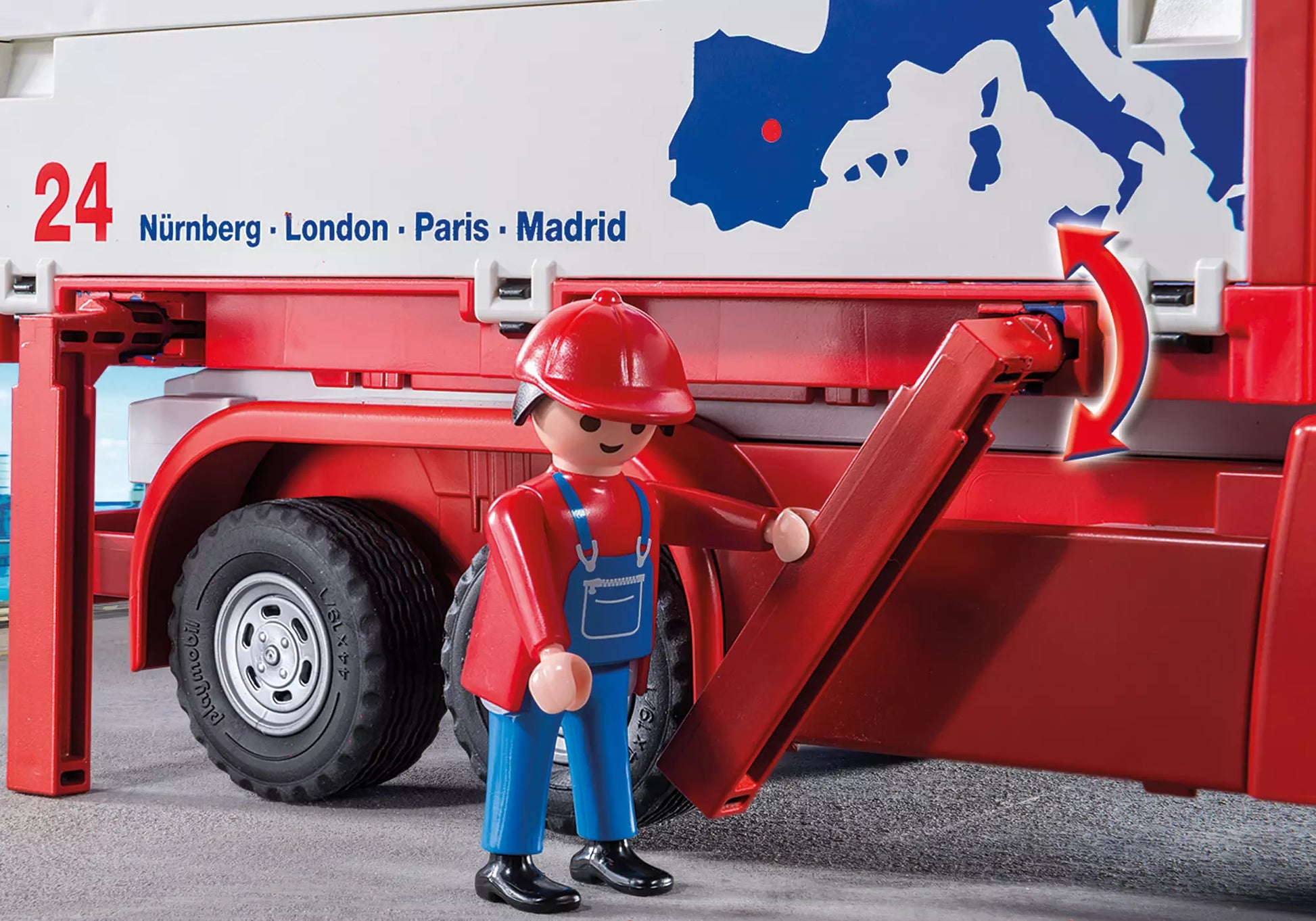 Playmobil 9370 City Action Lastwagen Euro Trans Container - plegobil