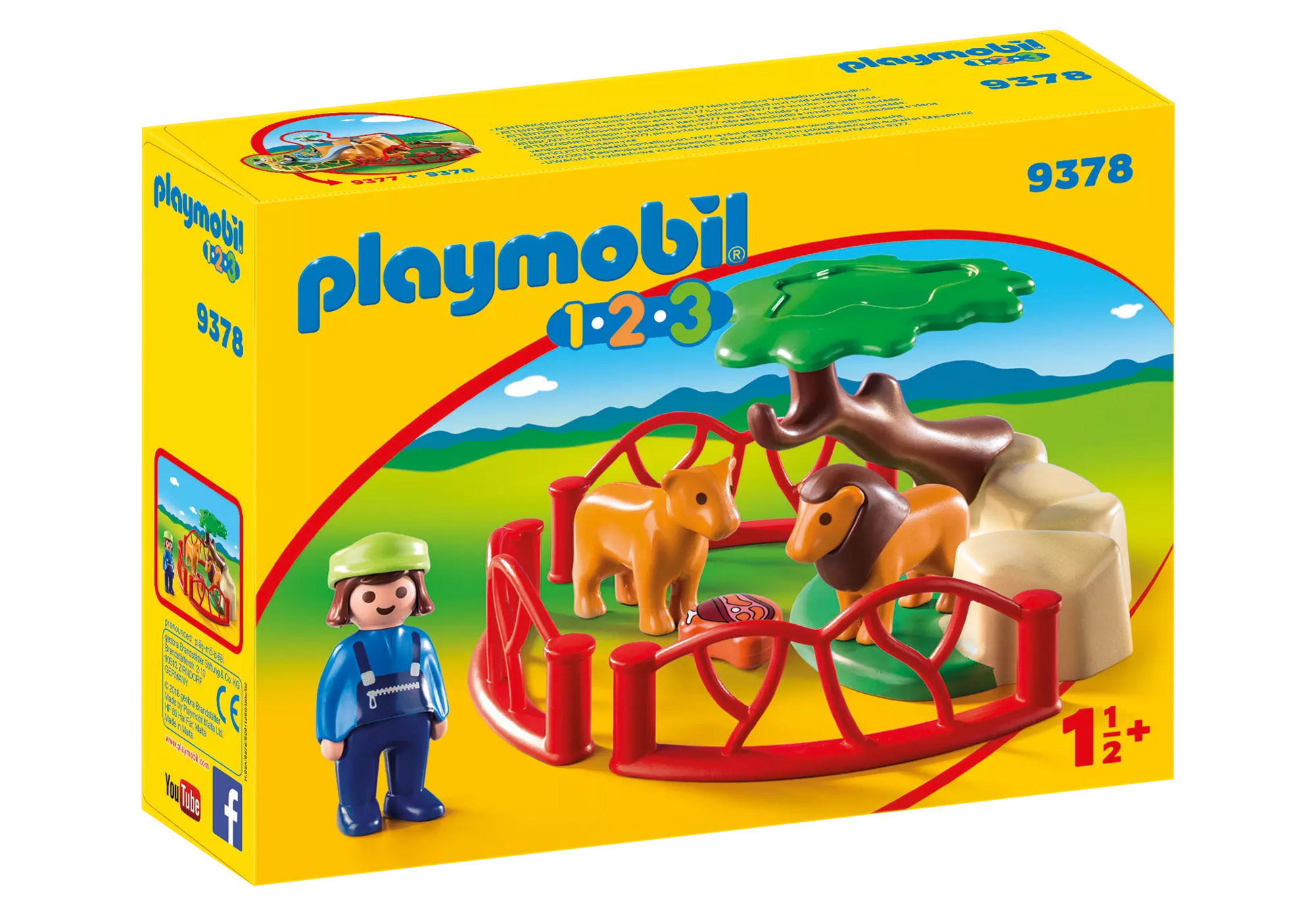 Playmobil 9378 1-2-3 Löwengehege - plegobil