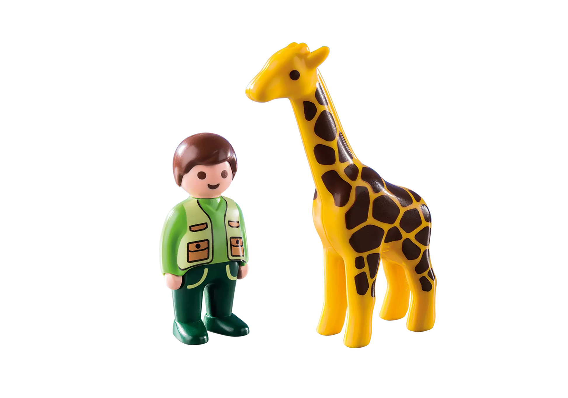 Playmobil 9380 1-2-3 Tierpfleger mit Giraffe - plegobil