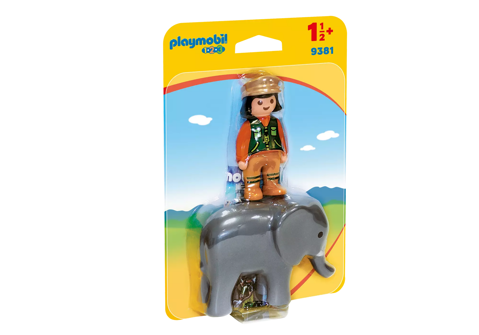 Playmobil 9381 1-2-3 Tierpflegerin mit Elefant - plegobil